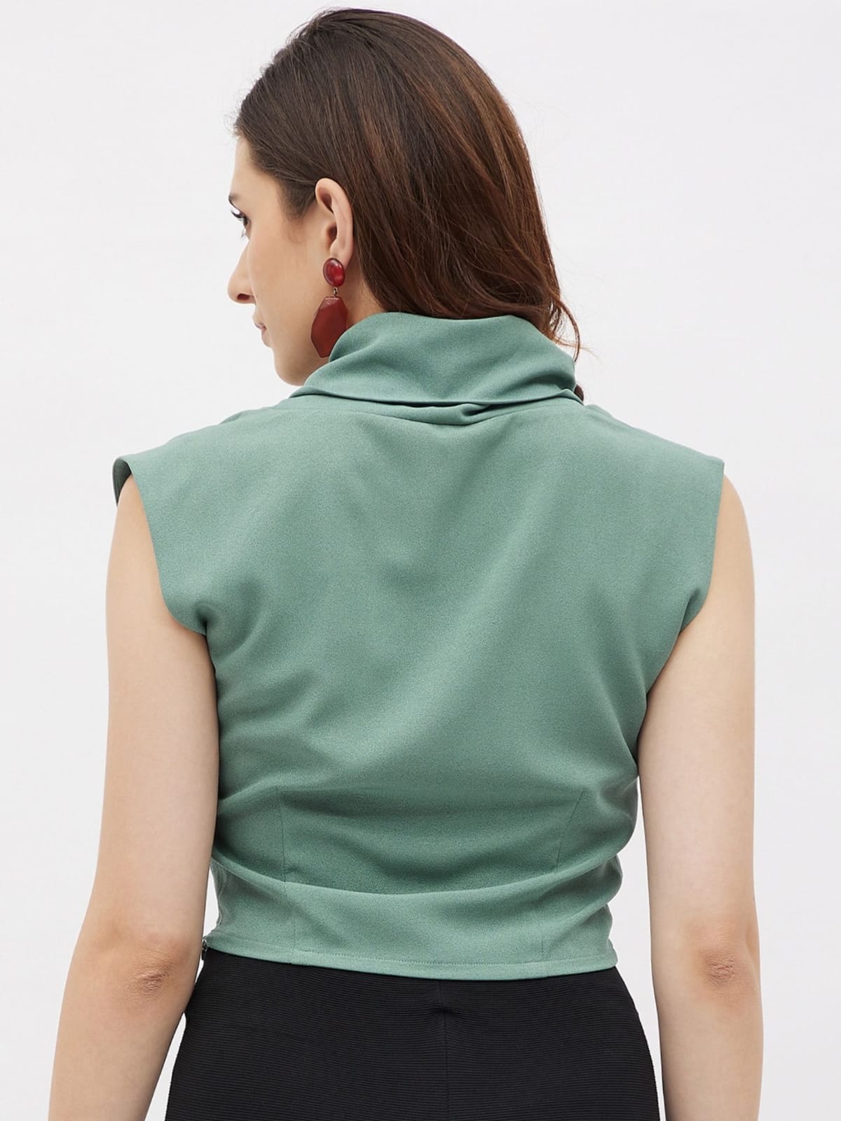 Solo Green Crop Top